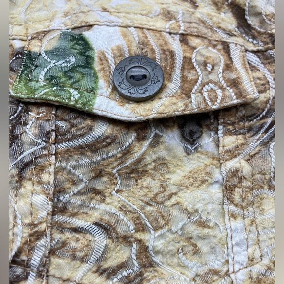 Analogy Boho Chic Embroidered Jacket Size S - Picture 5 of 7